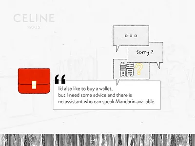 CELINE - User journey - minimal UI animation brand browser chinese design drawing interface luxe manga mockup motion design ui user journey ux