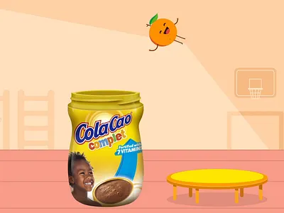 Orange jump 2d character animation design flat illustration jump orange rigged rubber hose animation motion