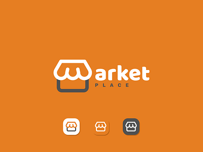 Market Place Logo app brand branding design graphic design icon illustration letter m logo logo market place market place logo minimal shop shop logo typography ui ux vector web website