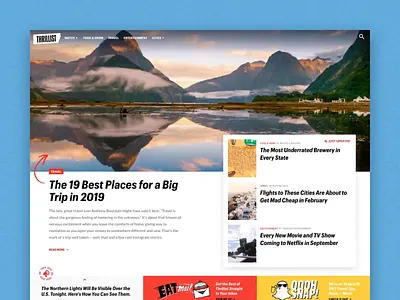 Live Life to the Thrillist brand group nine group nine media home homepage thrillist web web design website