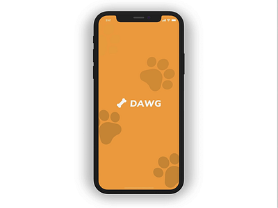 Dog Shelter App adopt animal app animation design dog flat madewithstudio minimal motion orange shelter showcase ui ux