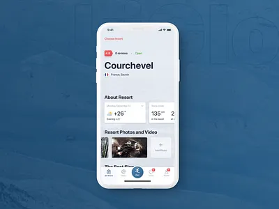 SkiGlobal | Mobile app for Skiers and Snowboarders animation app cards design interaction ios motion sport sport app ui ux