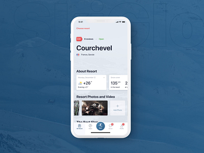 SkiGlobal | Mobile app for Skiers and Snowboarders animation app cards design interaction ios motion sport sport app ui ux