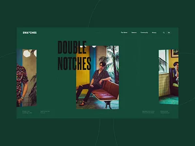 Double Notches aftereffect animation art black colors concept design designe interaction interface lettering pic picture slide typography ui ux vector web website