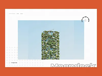 Portfolio Antoine - Project transition animation interface motion portfolio typography ui ux website