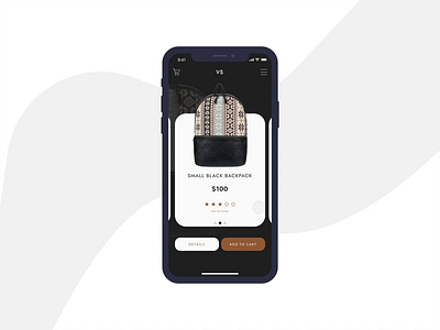 Backpacks Store Animation backpack backpacks divante ecommerce ecommerce design principle principle app progressive web app pwa