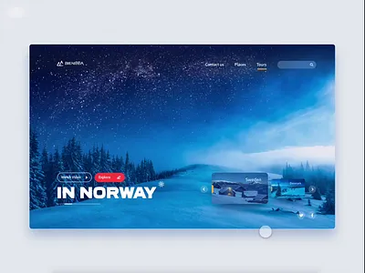 Brenibba Interaction adobe xd animatoin app interaction interface landing madewithadobexd prototype ui ux website winter xd