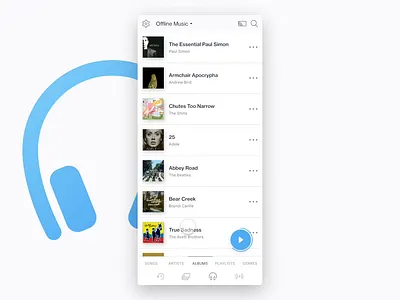 Music Player | XD Auto Animate amazon fab floating action button mobile mobile animation mobile app mobile app design mobile ui mobile ui design music music app music player music player ui