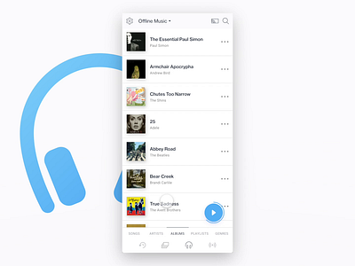 Music Player | XD Auto Animate amazon fab floating action button mobile mobile animation mobile app mobile app design mobile ui mobile ui design music music app music player music player ui