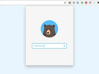 Lock Screen for RememBear after effects animations app bear illustration password ui ux