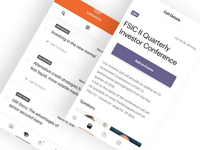 FS Investments interactions circa 2016 app art direction creative direction design interface ios mobile rally interactive touch ui ux