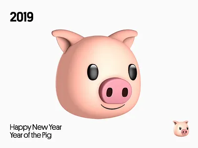 🐷🐷🐷 3d emoji motion pig