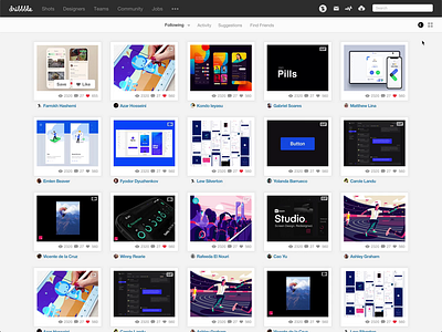 Dribbble Dark Mode Feature animation animation design app application black button colors concept dark app dark mode dark theme design desktop app dribbble app feature flat minimal ui ux web app