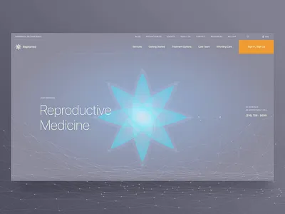 Reproductive Medicine Clinic adobe xd auto animate clinic cryotechnology design futuristic futuristic ui gradient illustration interaction design logo madewithadobexd minimalism minimalistic design motion design slider ux ui web web animation web site design