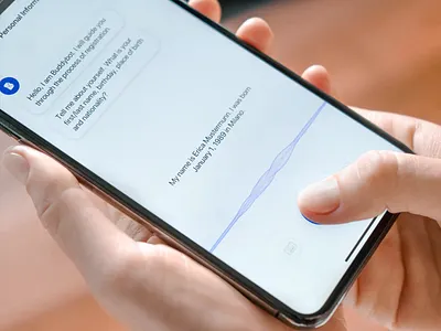 Buddy Bank – Conversational Onboarding artificial intellegence ui ux design user interface experience voice input process