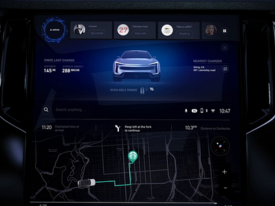 EV battery charging status 3d aep animation automotive batteries battery car car app charging cluster dashboard design hmi landing page loading motion navigation ui vehicle vertical menu