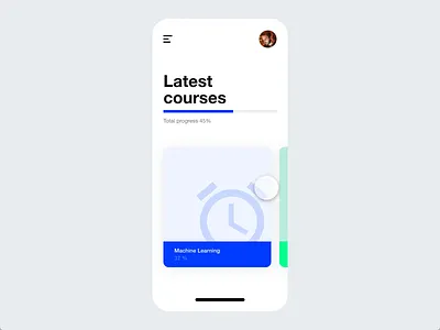 Education App madewithadobexd mobile product design prototype animation