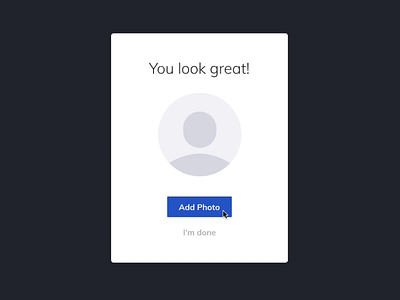 Photo Upload Concept Freebie clean design flat freebie invisionstudio ui web website