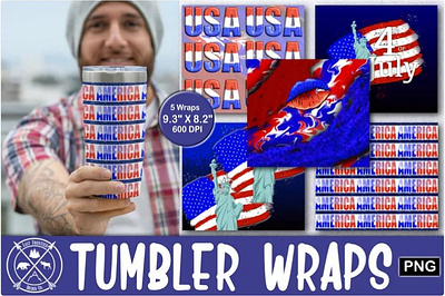 Patriotic Tumbler Sulimation sublimation tumbler designs