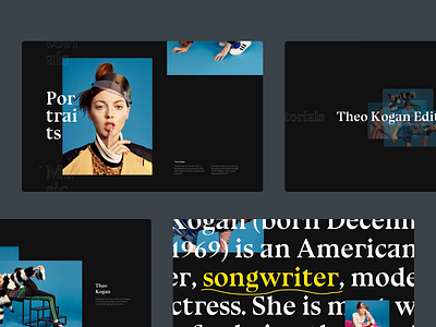 Typography Exploration: Bluu Next art direction design gif layout minimal page typography ui web website