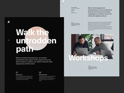 Bornfight Design Variations - Part I clean design grid header layout minimal simple slider typography ui ux web website whitespace