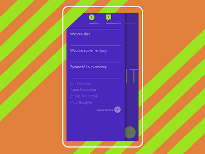 Dietofit | interaction app app branding app design branding identity design graphic design interaction interaction animation podpunkt poland ux vector warsaw