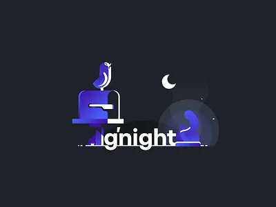 Night | Morning animation fire illustration vector