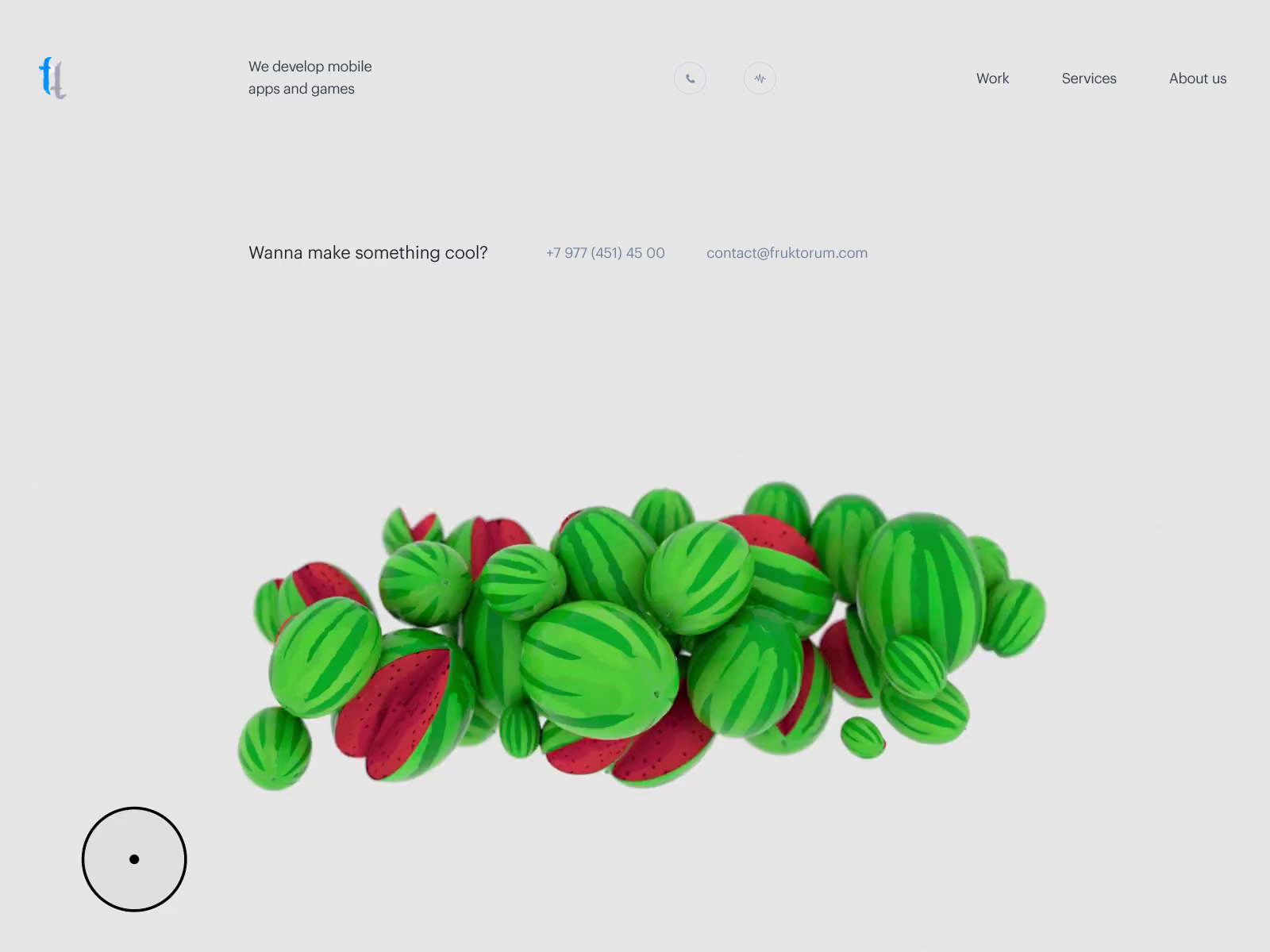 Example of Developer Website - Contacts Page