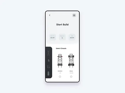 Black & White Challenge animation app build car car app customize flat interaction invision invision studio mockup mockup design prototype ui ux vector vector animation
