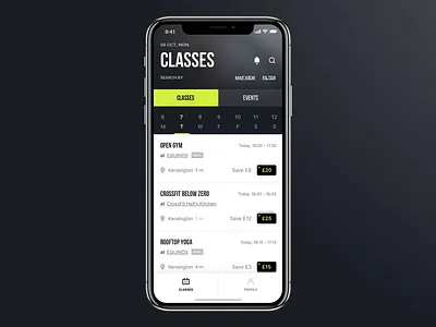 RIG - Filter animation design filter fitness app interaction iphone app marketplace personal trainer ui ui animation ui design ux ux design wellness workout