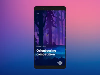 Report on the results of orienteering adobe xd animate animation concept illustration interface madewithadobexd mobile stort travel ui xd