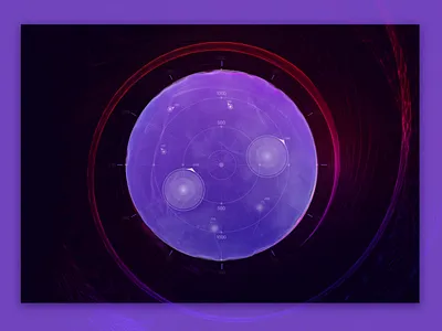 Animated Visual for Telecom Website Product Page animated animation art code css animation dark futuristic visual hypnotic interactive motion motion design navigation orb radar space sphere spiral ui ux web development zajno