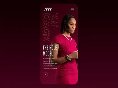 A'ja Wilson Mobile Animations aja wilson animation basketball mobile motion principle sketch app ui ui design ux video web website wnba