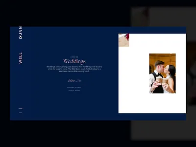 WIP Catering Horizontal Scroll blue design horizontal scroll interactive pink typography ui ux web webdesign website wedding wordpress