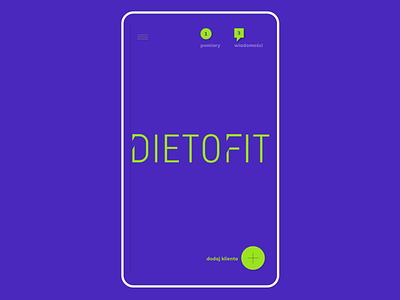 Dietofit | interaction app app animation app branding application graphic design interaction animation podpunkt poland ux vector warsaw