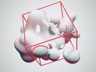 Immersive Cube after affects animation c4d illustration loop