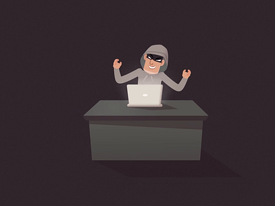 HA-HA-HA after affects animation artoftheday character character animation crime digital art dribbble hacker hidden inspiration laughter man moho money motion design robber thief vector