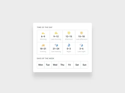 Preply Availability Filter afternoon availability date day filter filters icons morning night sort sorting time time icon timeslots tutors ui ux weather weather icon web