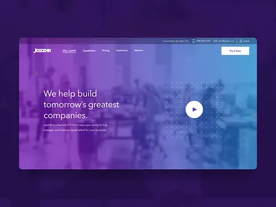 Why Jazz animation design hr software interaction interaction design motion graphics saas ui ux web design webdesign