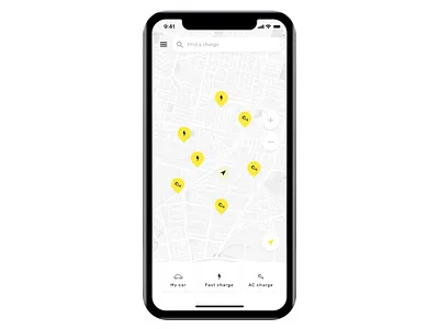 App for Electric Vehicles app battery car charging design electric figma location map ui mobile payment qrcode search ui ux vehicles