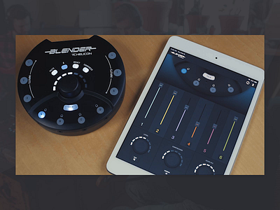 Blender - Jack Sense app audio audio app blender bluetooth dark interaction design interface ios ipad jacksense mixer mobile music tchelicon ui ux