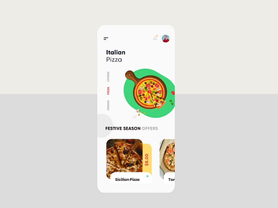 Italian Pizza Animation animation animation after effects app branding branding clean creative design gradients illustration modern pizza typography uiux