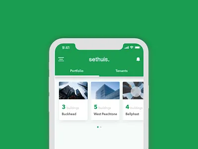 Sethuis - Rental App after affects animation app business cards ui interaction mobile rental ui ux