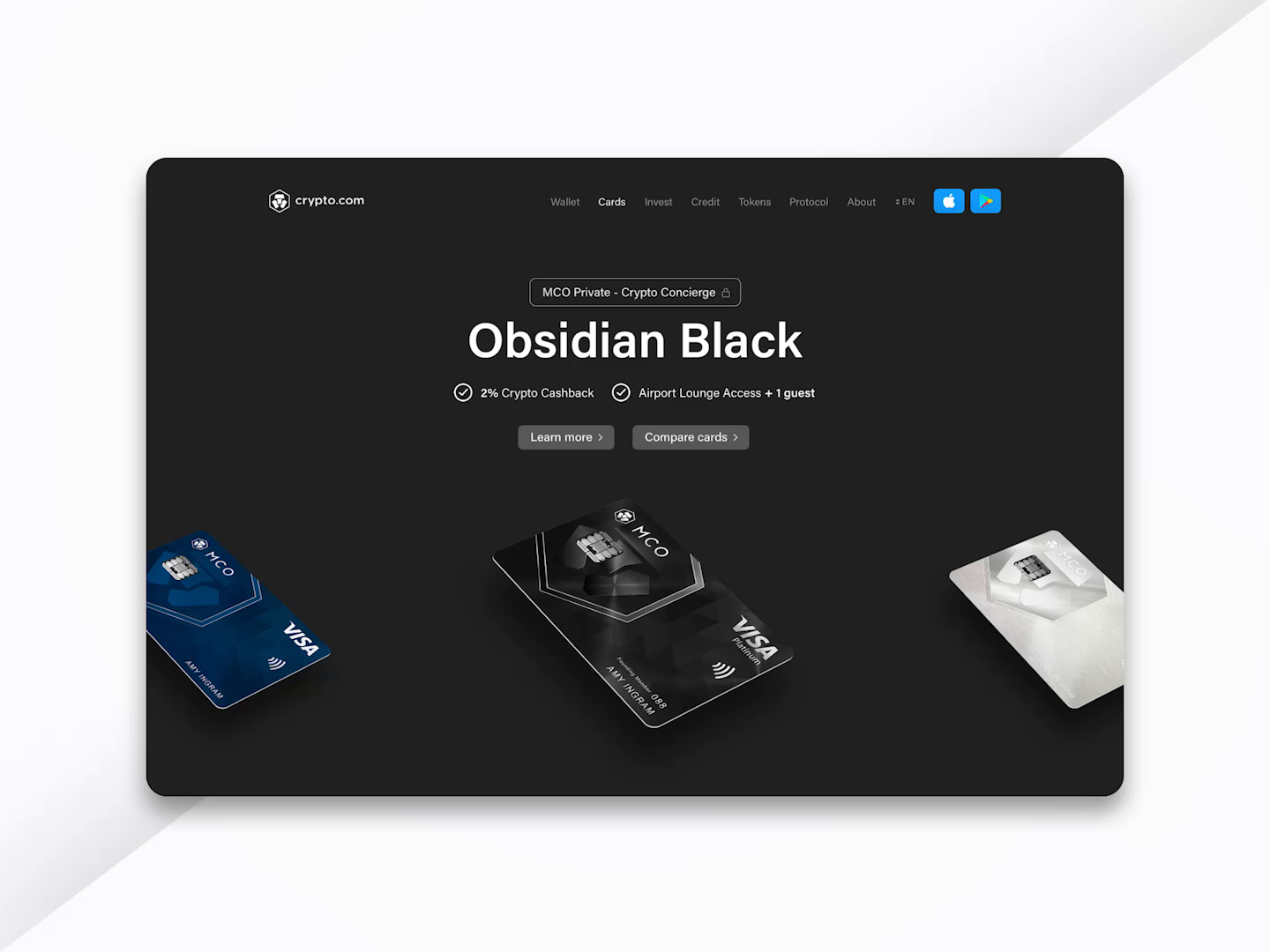 Crypto.com Credit Card by Axel Gillino for MetaLab on Dribbble