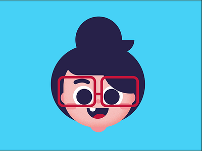 Face of wonder with Joystick Slider aftereffects animation 2d animation design face girl joystick n sliders motionlovers rigging