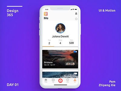 Day 1 -Simple Tabbed Navigation #Design365 animation app appdesign design iosapps iosdesign iphonex prd prototype sketchapp ui ui.ux.cafe uidesign uigradient userexperience userinterface ux uxdaily uxdesign uxdesigner