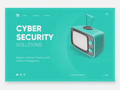 Landing Page after effects after effects animation branding clean clean creative cyber security design landing page modern ui uidesign webdesigner website animation website design