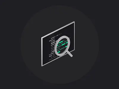 Codus “Debugging” magnifying glass illustration 3d 3d animation animation clean code css dark design gradient html html 5 illustration javascript landing landing page magnifier magnifying magnifying glass minimal motion