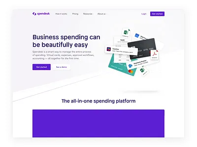 Spendesk - Hero Page Animation ✨ animation brand design hero illustration motion motion graphics muxu spendesk