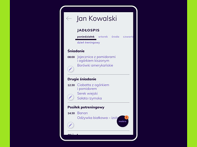 Dietofit | interaction app graphic design interaction poland ux vector warsaw